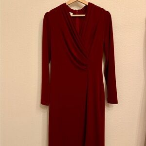 Kay Unger burgundy, Long Sleeve Dress